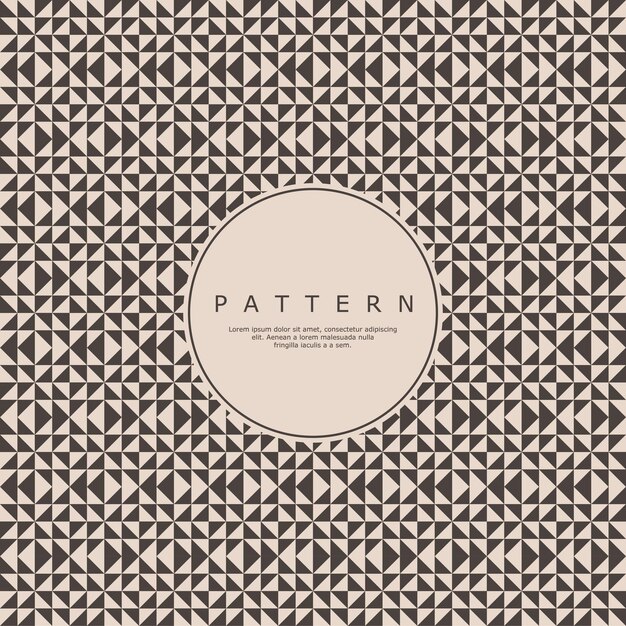 Patrón sin costuras en forma de triángulo vintage.
