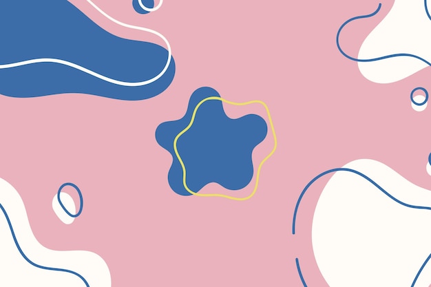 Patrón sin costuras con formas abstractas en colores pastel Ilustración vectorial