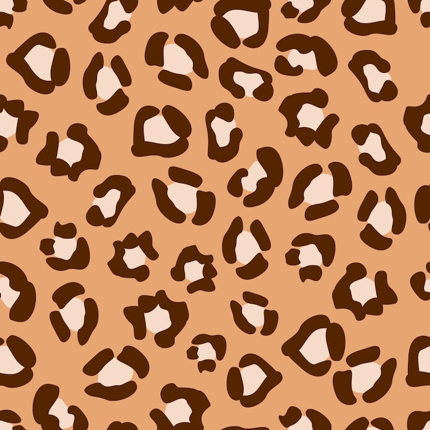 Patrón sin costuras con formas abstractas de estampado animal Diseño de arte moderno de mediados de siglo para papel