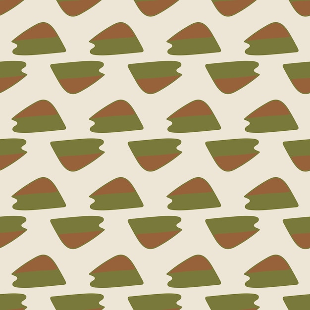 Patrón sin costuras con formas abstractas Fondo decorativo de moda en estilo minimalista