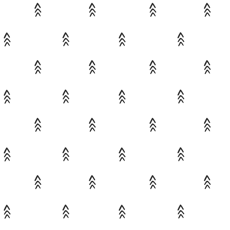 Vector patrón sin costuras con formas abstractas simples fir fondos geométricos monocromáticos