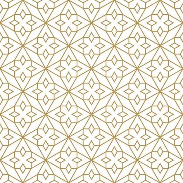 patrón sin costuras con formas geométricas en un fondo beige ilustración de arte vectorial