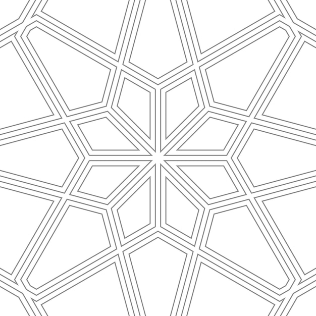 Patrón sin costuras con formas geométricas intrincadas