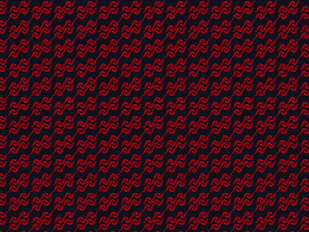 patrón sin costuras de formas geométricas rojas y negras sobre un fondo negro