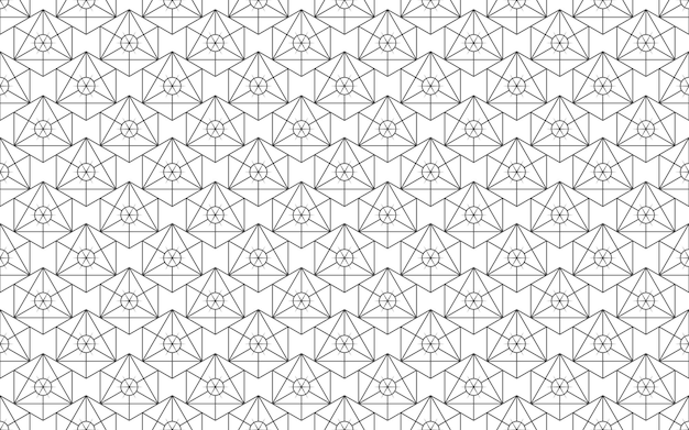patrón sin costuras de formas geométricas sobre un fondo gris