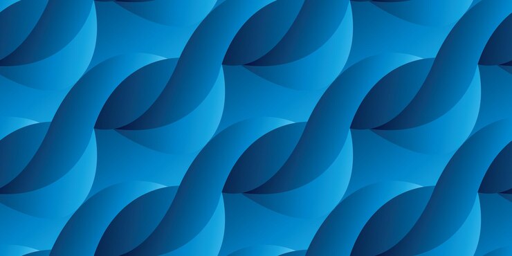 Patrón sin costuras con formas geométricas suaves textura degradada Fondo minimalista abstracto en colores azules Ilustración vectorial
