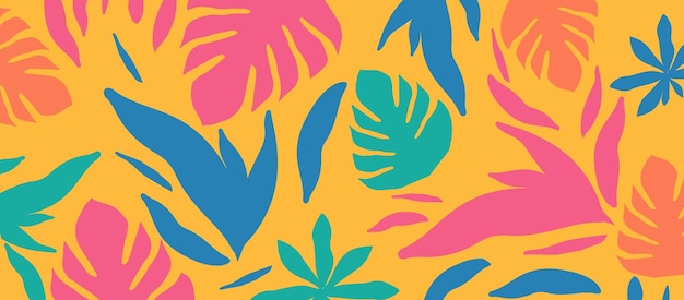 Patrón sin costuras de formas orgánicas coloridas Formas botánicas lindas
