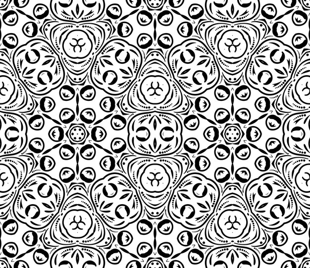 Patrón sin costuras de formas rizadas abstractas. Remolino de fondo. Telón de fondo ornamental. Cubierta, tarjeta.