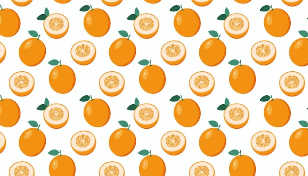 Patrón sin costuras con fruta de melón canario madura sobre un fondo blanco