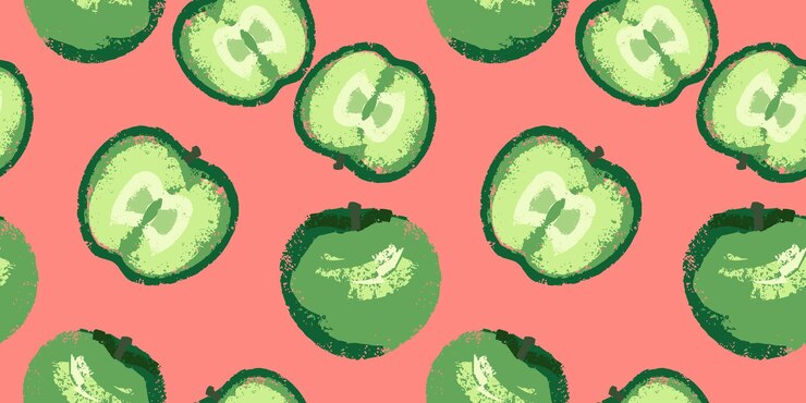 Vector patrón sin costuras de frutas de verano