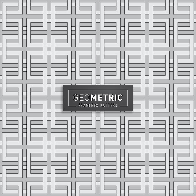 Patrón sin costuras geométricas cadena de rectángulo