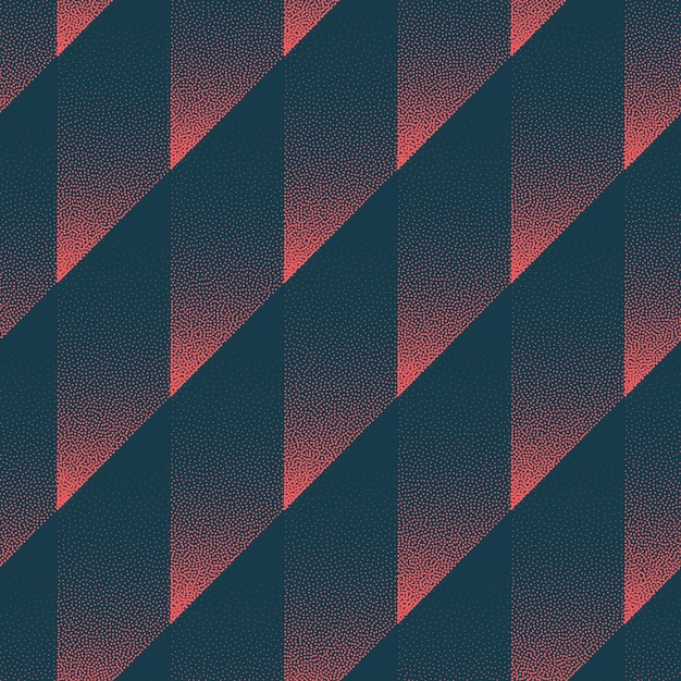 Patrón sin costuras geométrico llamativo Vector de moda Fondo abstracto rojo