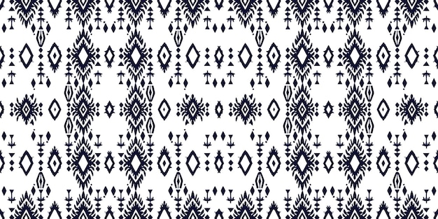 Un patrón sin costuras geométrico tribalgeométrico batik ikat estilo azteca patrón sin costura étnico boho