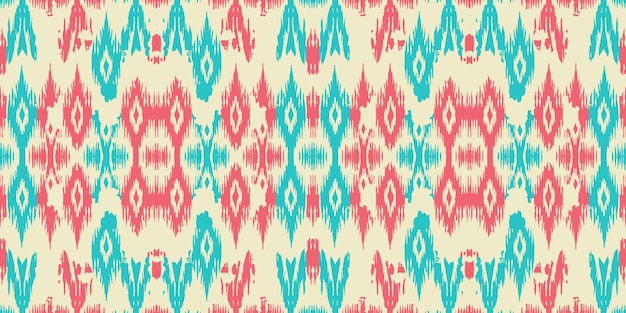 Un patrón sin costuras geométrico tribalgeométrico batik ikat estilo azteca patrón sin costura étnico boho