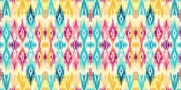 Un patrón sin costuras geométrico tribalgeométrico batik ikat estilo azteca patrón sin costura étnico boho