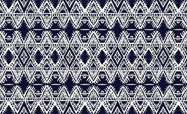 Un patrón sin costuras geométrico tribalgeométrico batik ikat estilo azteca patrón sin costura étnico boho