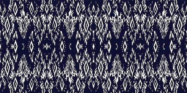 Un patrón sin costuras geométrico tribalgeométrico batik ikat estilo azteca patrón sin costura étnico boho