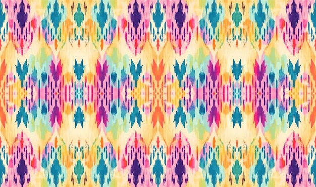 Un patrón sin costuras geométrico tribalgeométrico batik ikat estilo azteca patrón sin costura étnico boho