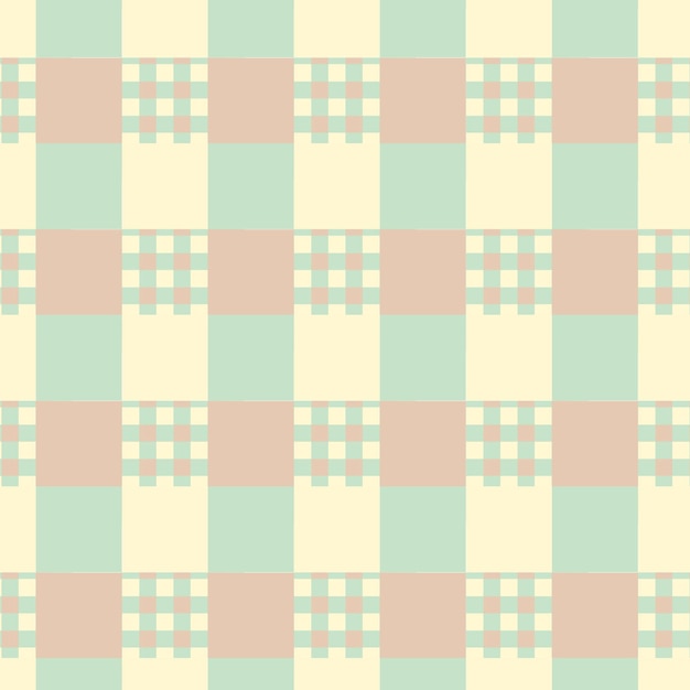 patrón sin costuras de gingham plano
