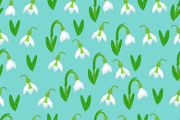 Patrón sin costuras de gotas de nieve Textura repetida en estilo doodle para papel tapiz para envolver telas