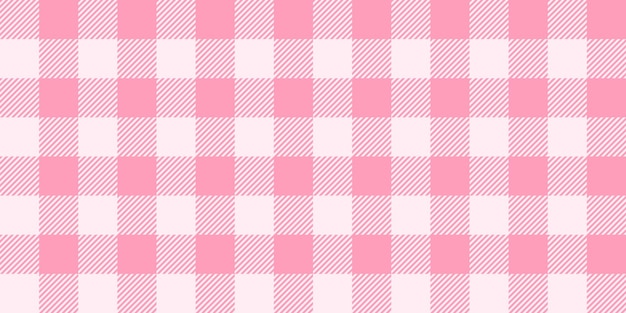 Patrón sin costuras de guinga rosa Textura de fondo de vichy rosa pálido Papel pintado a cuadros de tweed a cuadros