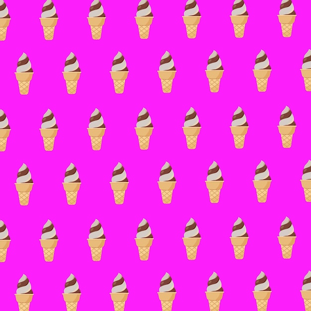 patrón sin costuras con helados para pancartas tarjetas volantes fondos de medios sociales, etc.