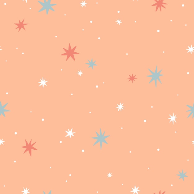 Patrón sin costuras con hermosas estrellas Ideal para imprimir en papel de tela y tarjetas