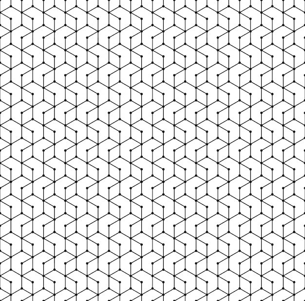 patrón sin costuras hexagonal