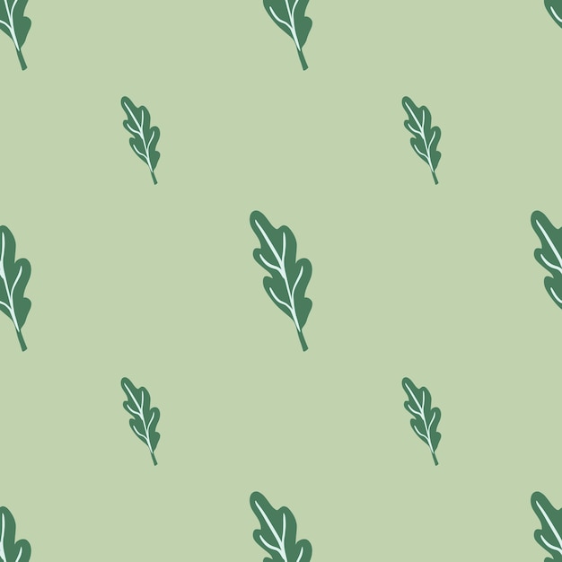 Patrón sin costuras de hoja de roble Fondo de planta Textura repetida en estilo garabato para envolver tela