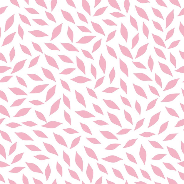 Patrón sin costuras con hojas abstractas rosadas