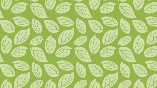 Patrón sin costuras con hojas de albahaca Ilustración vectorial Diseño para envoltura de impresión textil de tela