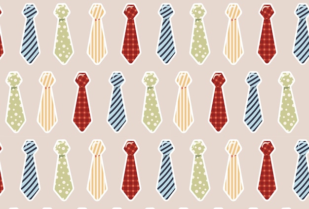 Patrón sin costuras para hombres con accesorios para hombres diferentes corbatas corbatas Día del padre Día del hombre