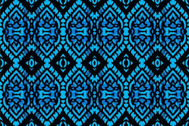 patrón sin costuras ikat, papel tapiz sin costuras, diseño de fondo sin costuras para interiores, tela