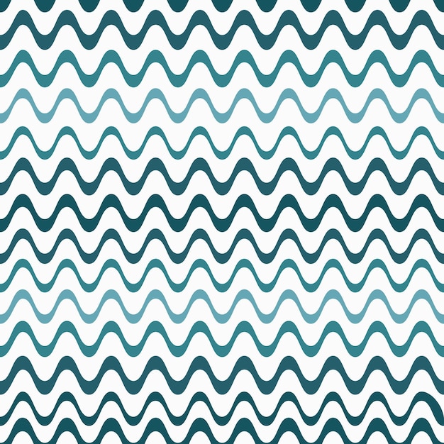 Vector patrón sin costuras con ilustración de ondas
