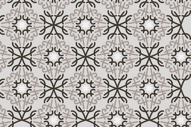un patrón sin costuras con la imagen de un ornamento decorativo en blanco y negro