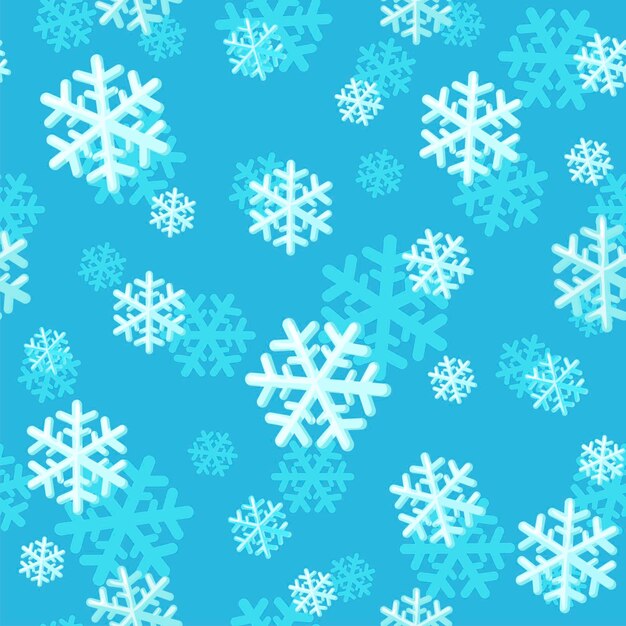 Patrón sin costuras de invierno con copos de nieve Patrón para empaquetar impresiones de papel scrapbooking