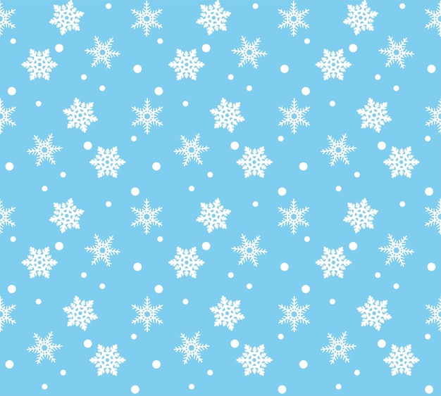 Patrón sin costuras de invierno. Fondo de copos de nieve. diseño para almohada, estampado, moda, ropa, tela, papel de regalo. vector.