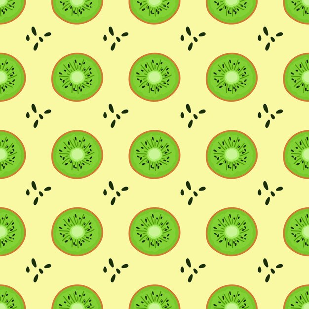 patrón sin costuras de kiwi