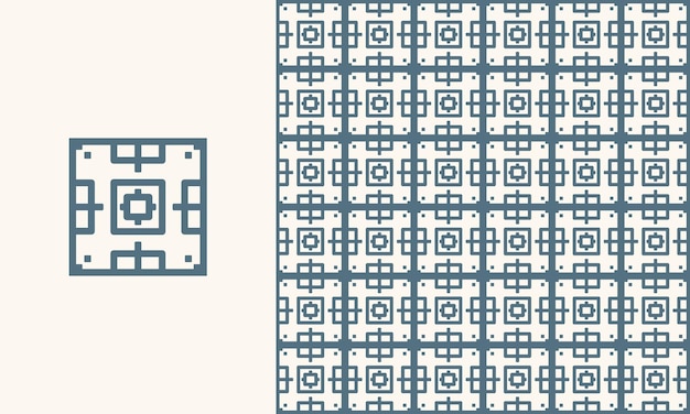 patrón sin costuras de laberinto en forma geométrica abstracta ilustración de fondo