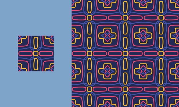 patrón sin costuras de laberinto en forma geométrica abstracta ilustración de fondo