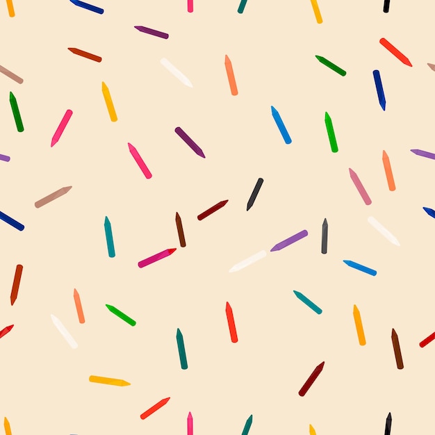 El patrón sin costuras de lápiz de colores