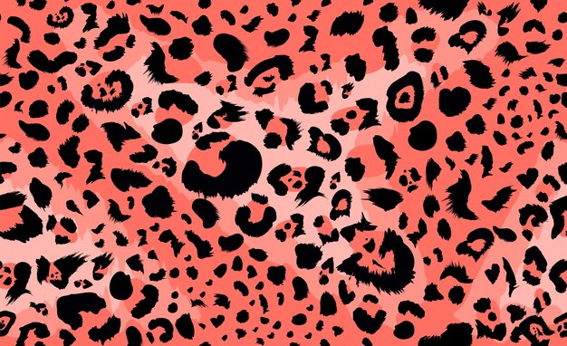 Patrón sin costuras de leopardo Estampado animal con puntos de leopardo
