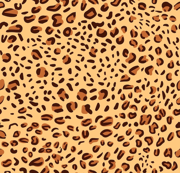 Vector patrón sin costuras de leopardo fondo de piel de leopardo estilizado para tela de papel tapiz con estampado de moda