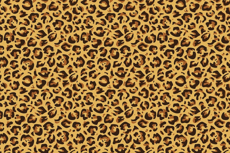 Vector patrón sin costuras de leopardo