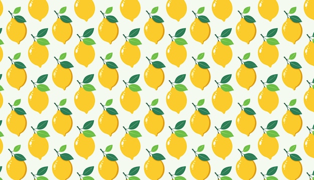 Patrón sin costuras de limón Ilustración vectorial Fondo con limones