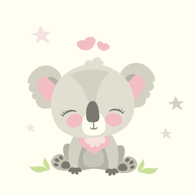 Patrón sin costuras con el lindo oso koala