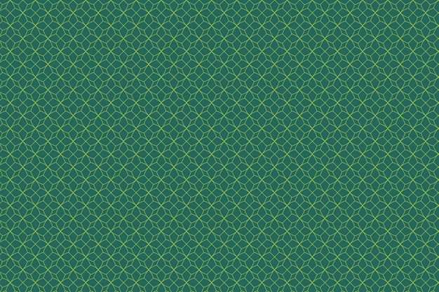 Patrón sin costuras de línea dorada geométrica vintage sobre fondo verde jade