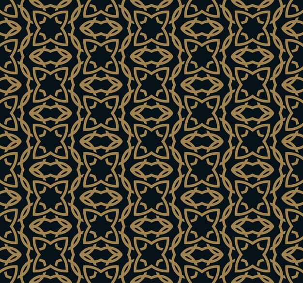 Patrón sin costuras Líneas gráficas ornamento Floral elegante fondo