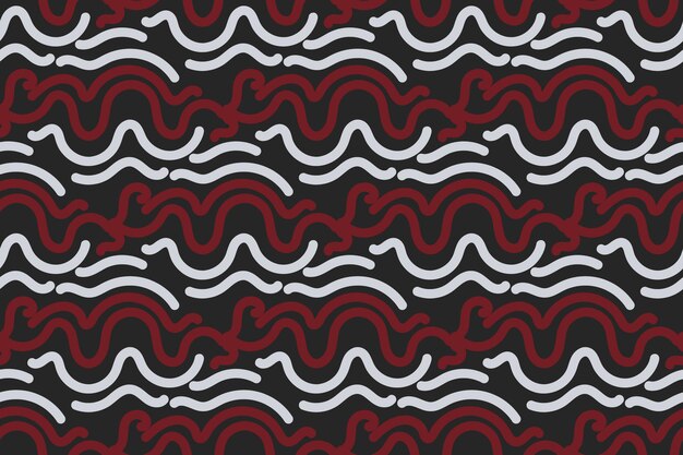 Patrón sin costuras con líneas onduladas abstractas Ilustración vectorial