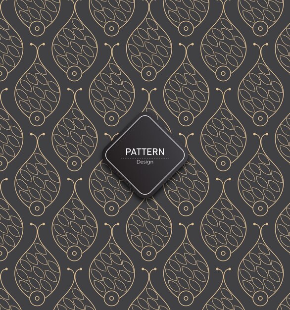 Patrón sin costuras de lujo ornamental